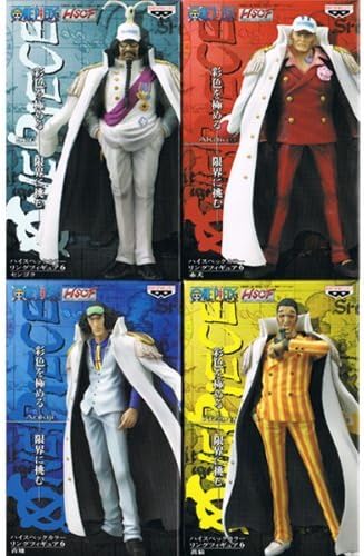 Amazon One Piece ワンピース ハイスペックカラーリングフィギュア6 センゴク 赤犬 青雉 黄猿 全４種セット フィギュア ドール 通販