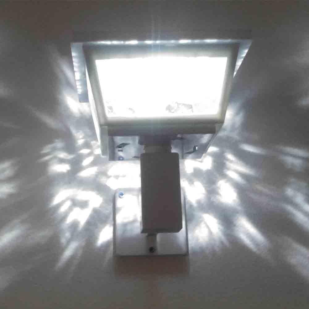 Solar Powered Solar Light Post Cap 2 SMD Wall Mount or Post Mount Fits for 5x5 or 4x4 or 6x6 Posts (White)