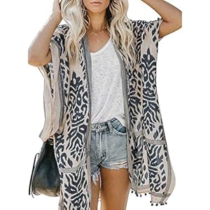 Kimono Robes Cardigan for Women, Pl...