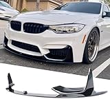 NEESPOC Front Bumper Lip Splitter Spoiler Fit for BMW M3 F80 M4 F82 F83 2015-2020 Painted Gloss Black Accessories Air Chin Body Kit