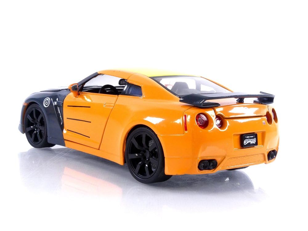 Jada Toys - NIS Skyline GT-R with Naruto Figure - 2009-1/24, Black / Orange - Image 3