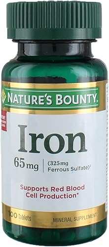 Vista 11 de Nature's Bounty hierro, 65 mg(Sulfato de hierro, 325 mg), B000GG6F3E, 1, 1