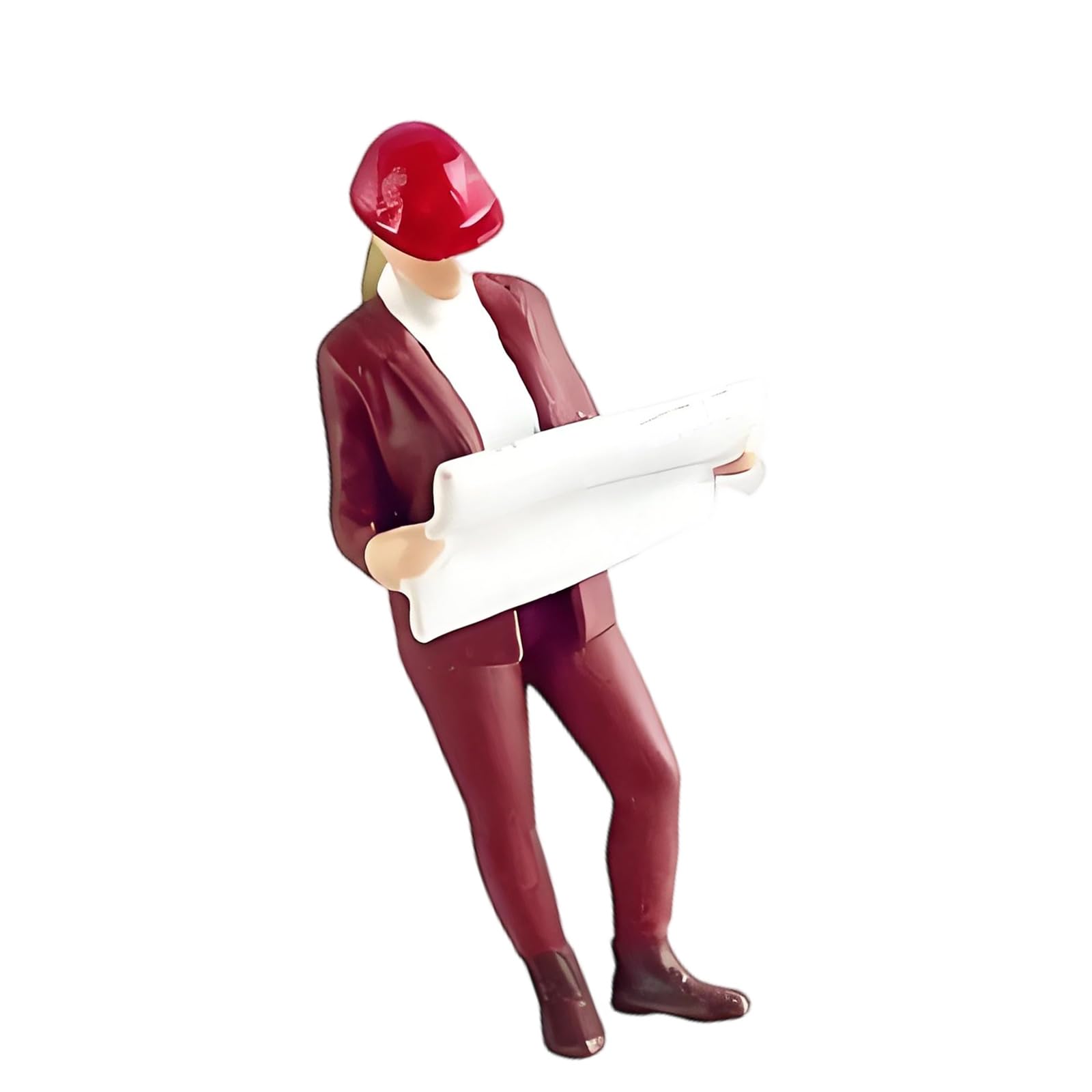 Psdndeww 1: 64 Construction Building Site Worker Miniature Model for Dollhouses Railway Train Collectors and Teachers Educational Construction Scene Tiny Replicas