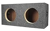 Rockville RD65 Dual 6.5' Subwoofer Enclosure, 0.60 Cu Ft Per Sub, Sealed MDF, Durable Carpet Finish, Universal Fit, High-Grade Wood, for Car Audio Enthusiasts