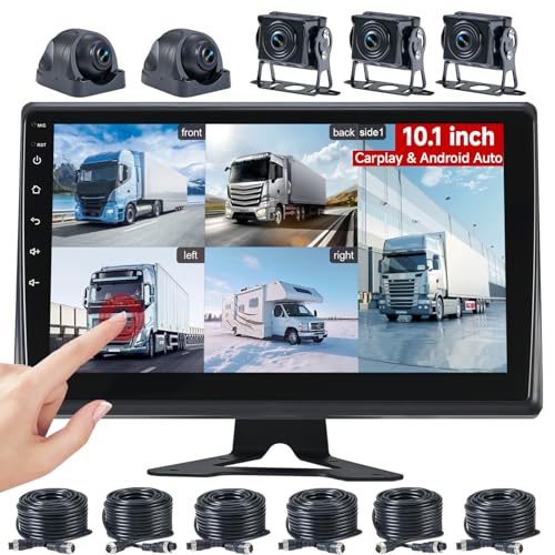 Venluna Rv Backup Camera System With Carplay Wired Security 1080p Cameras Wit...