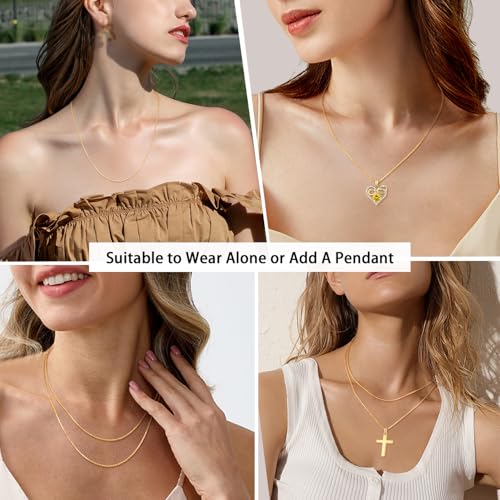 jewlpire 18k gold plated 925 sterling silver chain necklace for women 11mm cable chains necklace thin amp dainty amp sturdy women39s chain necklaces 14161718202224 inches