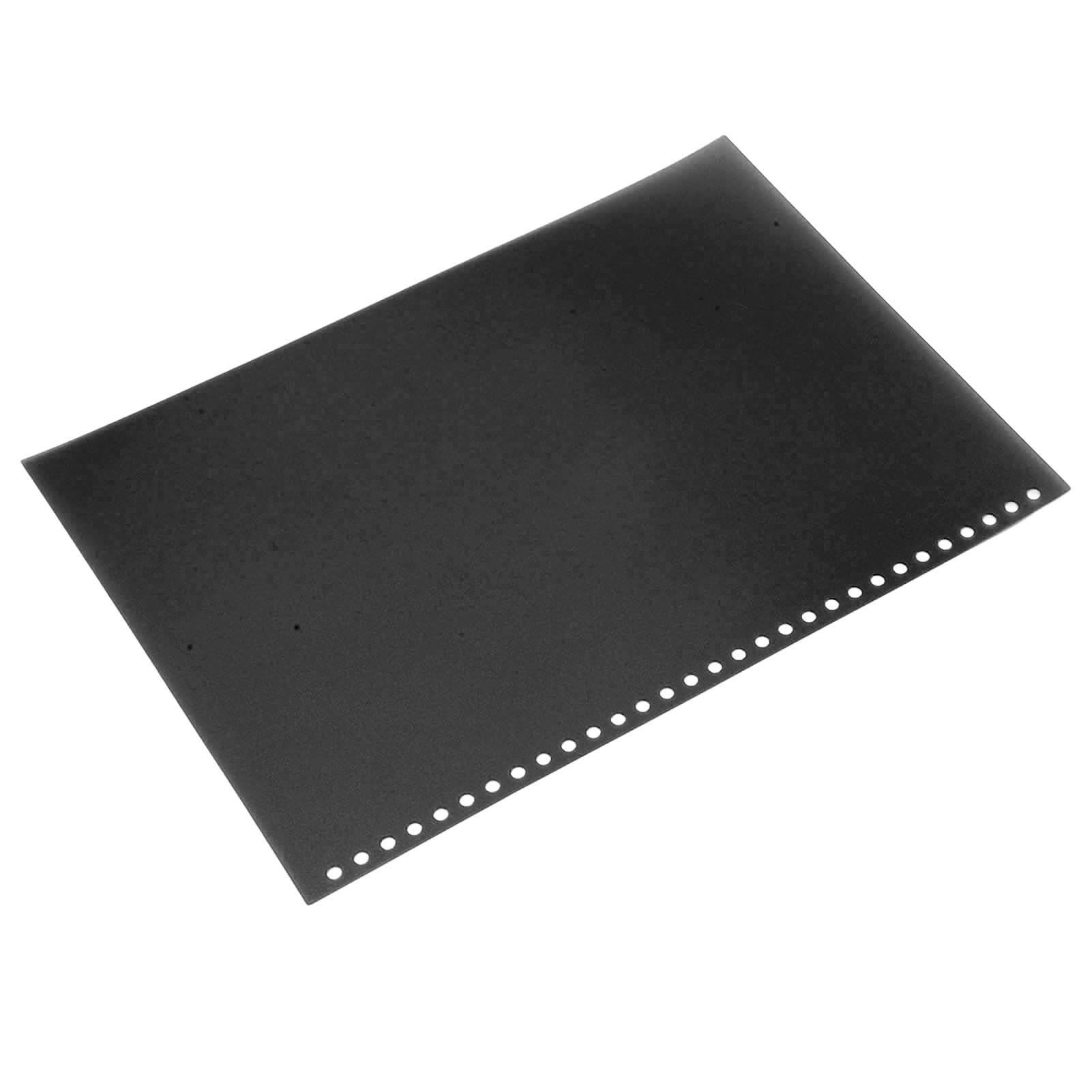 50pcs Feuilles de Protection 30 Trous A4 Flexibles Givrées Translucides Imperméables Couvertures de Reliure Réutilisables pour Rapports Présentations École Bureau PP Plastique (Noire)