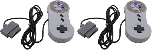 Miniatura 3 de NGHTMRE Paquete de 2 almohadillas de repuesto para mando a distancia premium para Nintendo SNES System Console Replacement Controller 6FT SNS-005