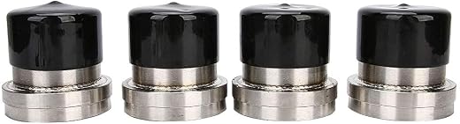 4pcs 2.441in Stainless Steel Trailer Bearing with Protective Buddy Bra Accessory, Automatic Check Function