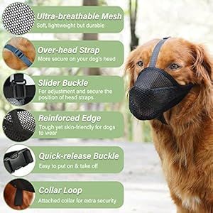   Mayerzon-Dog-Muzzle-Soft-Mesh-Muzzle-for-Small-Medium-Large-Dogs-Adjustable-Puppy-Muzzles-for-Scavenging-Biting-Licking-and-Chewing-Allows-Panting-and-Drinking