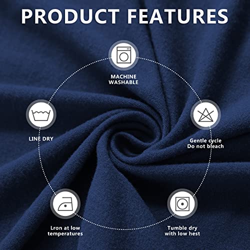 Molasofa Stretch Loveseat Cover For 2 Cushion Couch, 1-Piece Sofa Slipcover Furniture Protector Couch Soft With Elastic Bottom For Kids, Dogs And Cats (Medium, Silk Navy Blue) #TOP3