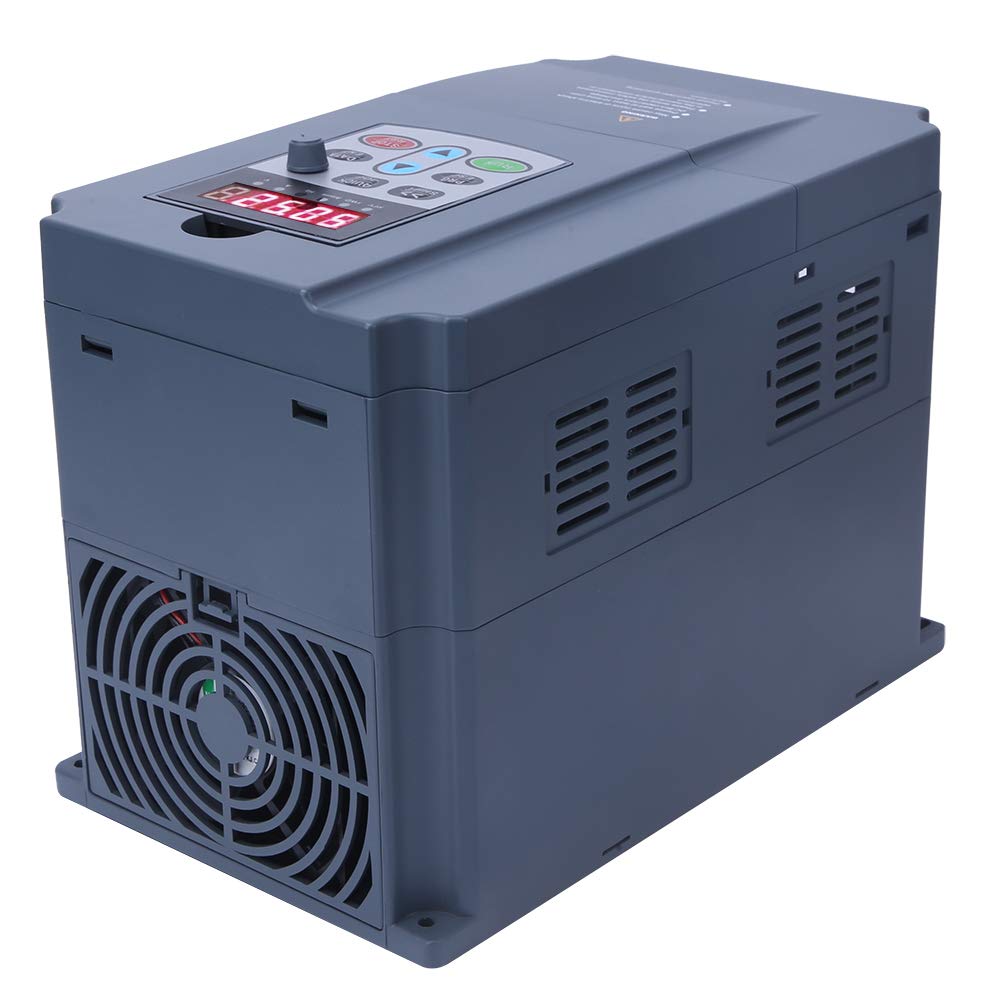Inversor de Frecuencia Variable de 1,5 KW, Arranque Suave, Ahorro de Energía y Funciones para Motores, Bombas y Máquinas CNC con Nueve Protecciones, Aplicación para Obras de