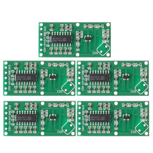 QUARKZMAN 5 Pcs Módulo Sensor de Distancia Ultrasonido RCWL-0516 Transductor de Medición de Distancia de Alta Precisión Sensor de Rango Ultrasonido, Verde