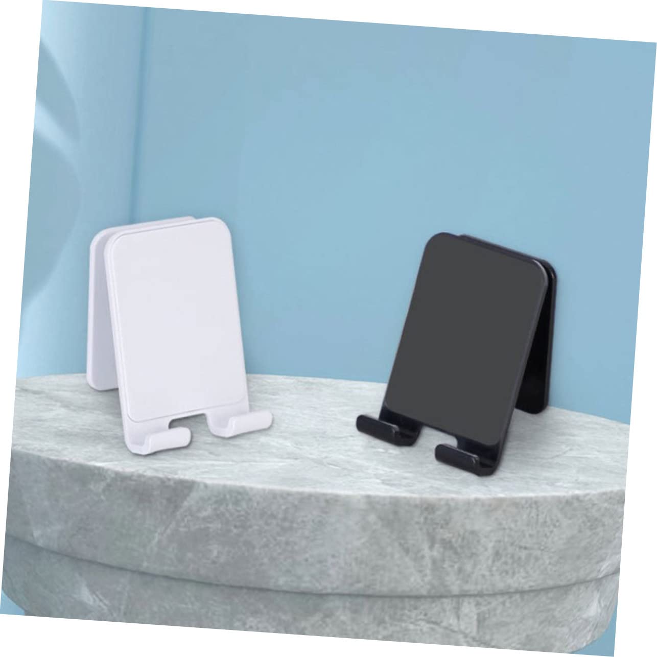 Angoily 8pezzi Supporto Telefonico Da Muro Stand Adesivo Per Smartphone e Tablet Per Bagno Ufficio e Cucina Facile Da Installare e Rimuovere
