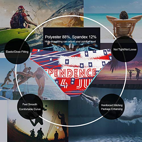 Swim Brief Bikini Fourth of July American Flag Beach Athletic Swimwear Briefs2