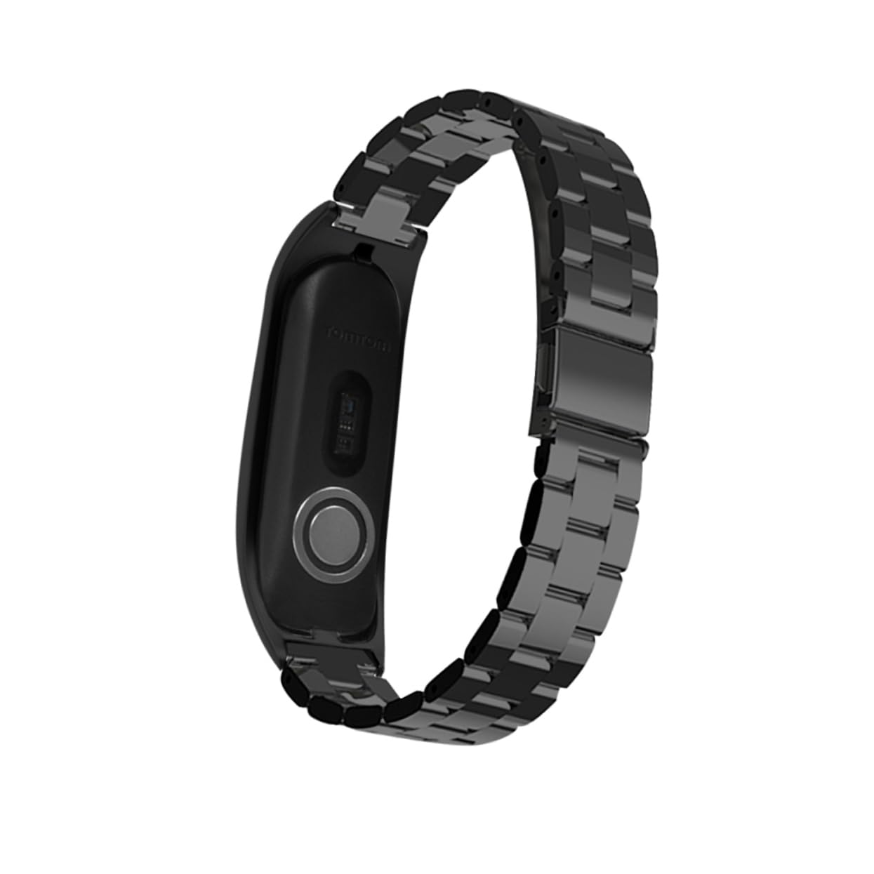 HOMSFOU Correa De Reloj De Acero Inoxidable Pulsera Banda De Reloj Inteligente Correas De Reloj De Reemplazo Correa De Reloj Bandas De Reloj Inteligentes Black