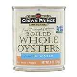 Crown Prince (C) Oysters, Boiled, Whole, 8-Ounce (Pack of 6)