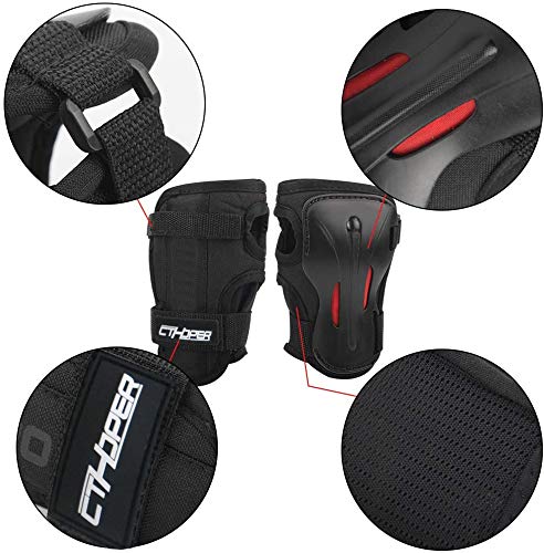 Cthoper Adult/Child Long Damping Non-Slip Anti-Fall Wrist Guards Protective Gear For Roller Skating Skating Skiing Skateboard Snowboard Cycling Bicycle Scooter (Xl) #TOP5
