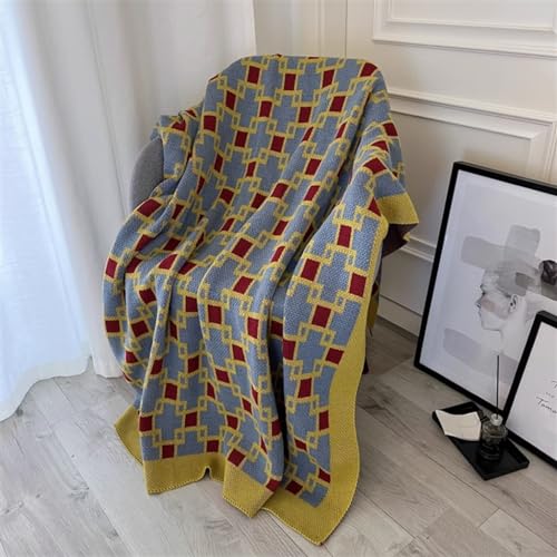 Manta pequeña para sofá de 100x150 cm ligera y lavable para coche u oficina 6