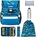 Schulranzen Set 6 Teile Herlitz Loop Plus Jungen Mädchen leicht Ranzen Grundschule rf (Oceanside 2525)