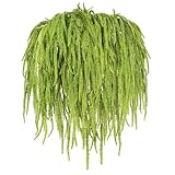 Suncalla 12 Pcs Amaranthus Artificial Flower Artificial Hanging Amaranthus Faux String of Pearls Plant Wall Hanging Decor for Wedding Floral Arrangement Home Garden Decor Party Supplies (Green)