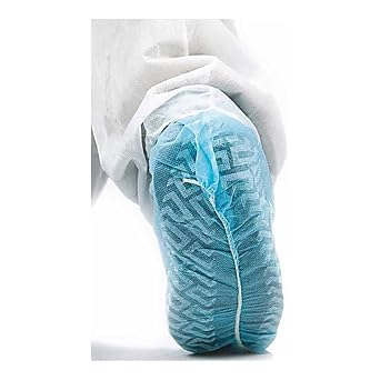 20A00C972CS, Polypropylene Anti-Skid Shoe Cover, Blue, Size Large, Pack of 300