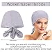 Syhood 4 Pieces Slip-On Pre-Tied Head Scarves Women Headwear Turban Beanie Caps Head Wrap Headscarf for Women(Grey, Camel, Navy Blue, Black)