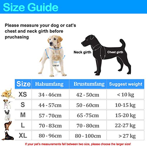 Hondenharnas, anti-trekkend gevoerd borsttuig met reflecterende strepen, zacht instelbaar harnas voor honden, ademend, hondenharnas voor grote middelgrote en kleine honden - Image 7