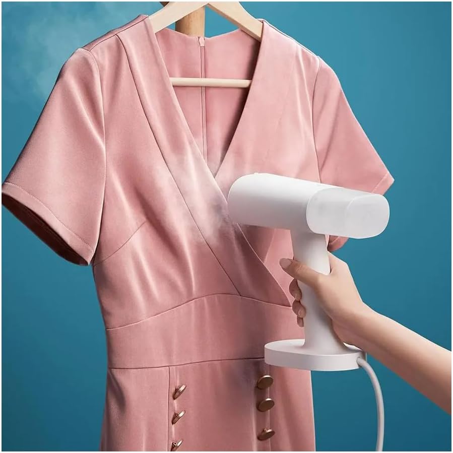Generic Garment Steamer Iron Portable Steam Cleaner Home Electric Hanging Removal Handheld Steamer Garment For Clothes Type Plug EU, As Picture Shown, White