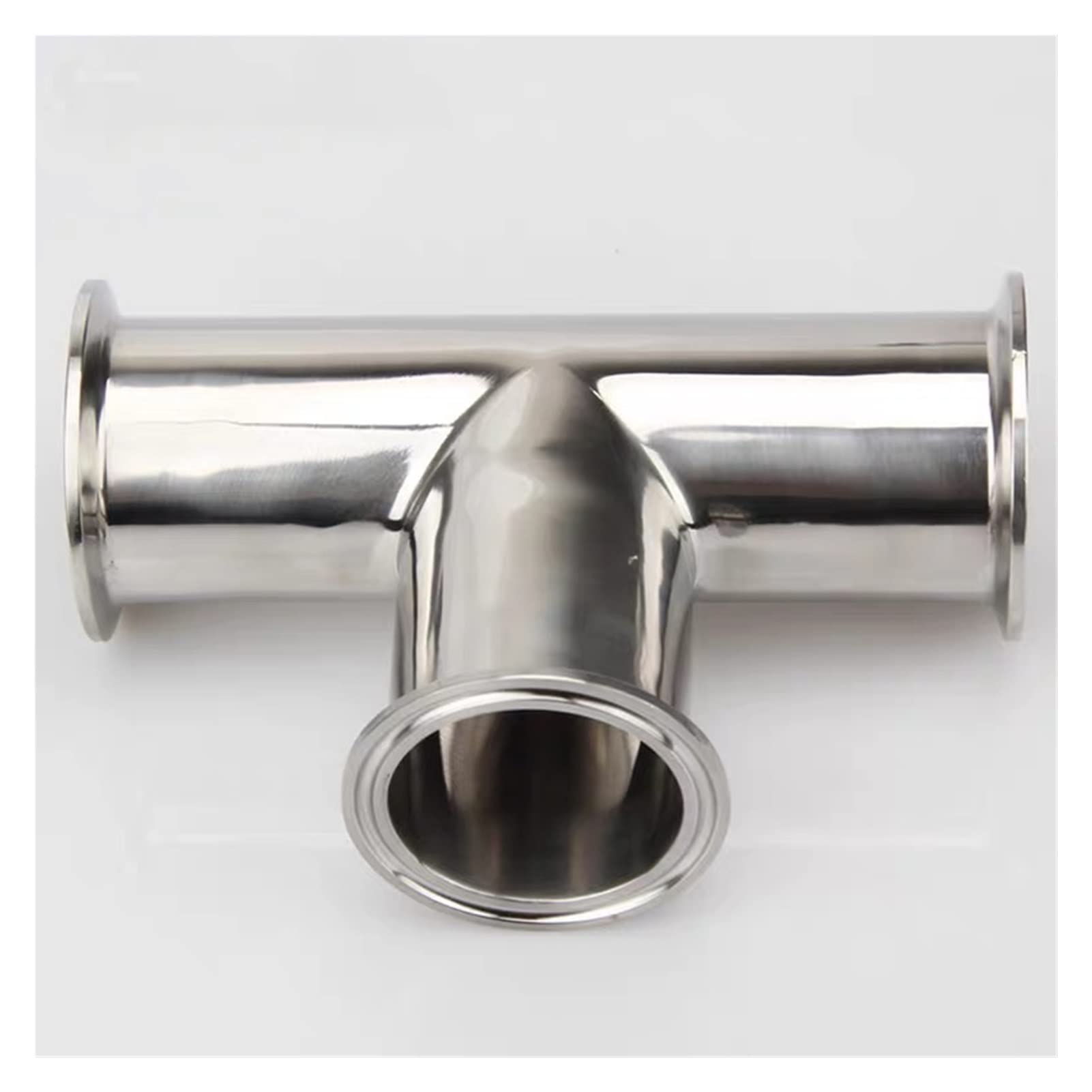 1 stücke 19mm-159mm O/D 304 Edelstahl-Sanitärhülse 3-Wege-Tee-Stecker-Rohrfitting 2 "TRI-Klammer (Color : 159mm)