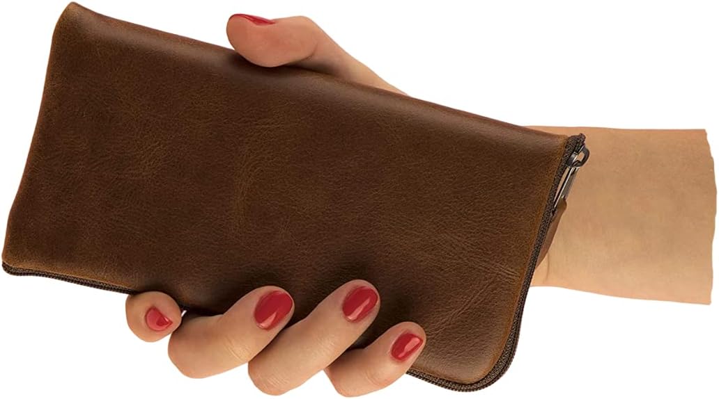 HAPPER STUDIOItalian Leather case for Samsung Galaxy S24 S24+ S23+ S23 FE lined pouch zipper closure