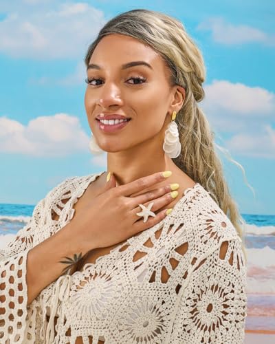 Seashell Earrings For Women Summer Beach Earring Cute Gold Dangle Drop Earrings Fashion Boho Mermaid Earring Jewelry Gift2