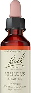 Bach Original Flower Remedies, Mimulus, Natural Flower Essence, Emotional Balance, Vegan, 20mL Dropper