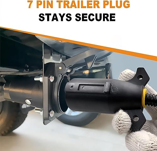 ذا وايت شوب قابس مقطورة ار في 7 دبابيس، بديل لجانب المقطورة بطرف ذكر 7 اتجاهات دائري على طراز ار في، موصل اسلاك توصيل اسلاك مقطورة شديدة التحمل لمقطورة قارب ار في