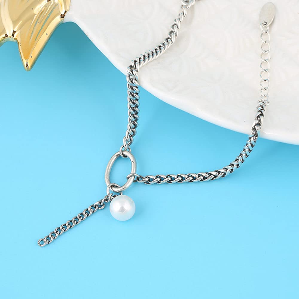 Armkette Damen Silber 925,S925 Silberarmband Vintage Pearl Freundschaftsarmbänder Fashion Einstellbare Sterling Silber Schmuck Für Frauen Geschenk Freundin Frau