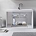 Simple Trending 2-Tier Under Sink Expandable Cabinet Shelf Organizer Rack with 8 Removable Panels for Kitchen Bathroom Storage, Silver
