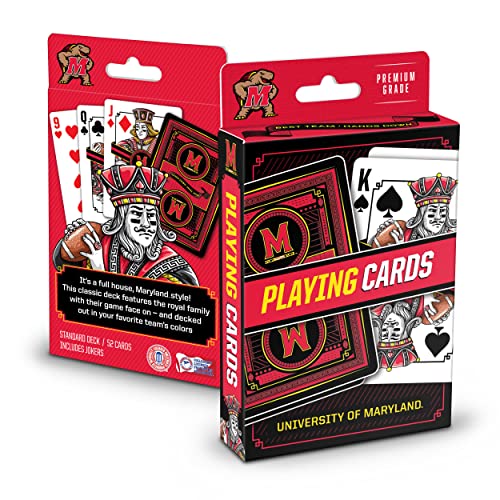 Image of YouTheFan NCAA Officially-Licensed Playing Cards - Original Artwork on All face Cards and Jokers - Team's Official Colors - Quality Linen Texture - Designed in The USA