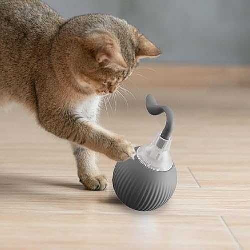 Baoyemes Bola rolante inteligente para animais de estimação, brinquedos interativos para gatos, brin