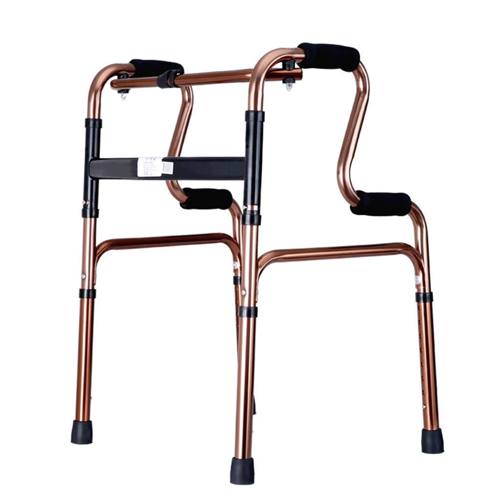 Ausilio per la deambulazione pieghevole per la mobilità con tavola da bagno/Telaio per deambulatore assistito da anziani leggero in alluminio/Rotolatore per allenamento degli arti inferiori