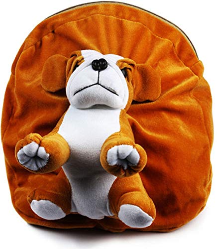 Blue Tree Cute Kids Backpack Toddler Bag Plush Animal Cartoon Mini Travel Bag for Baby Girl Boy 1-6 Years (Dog)