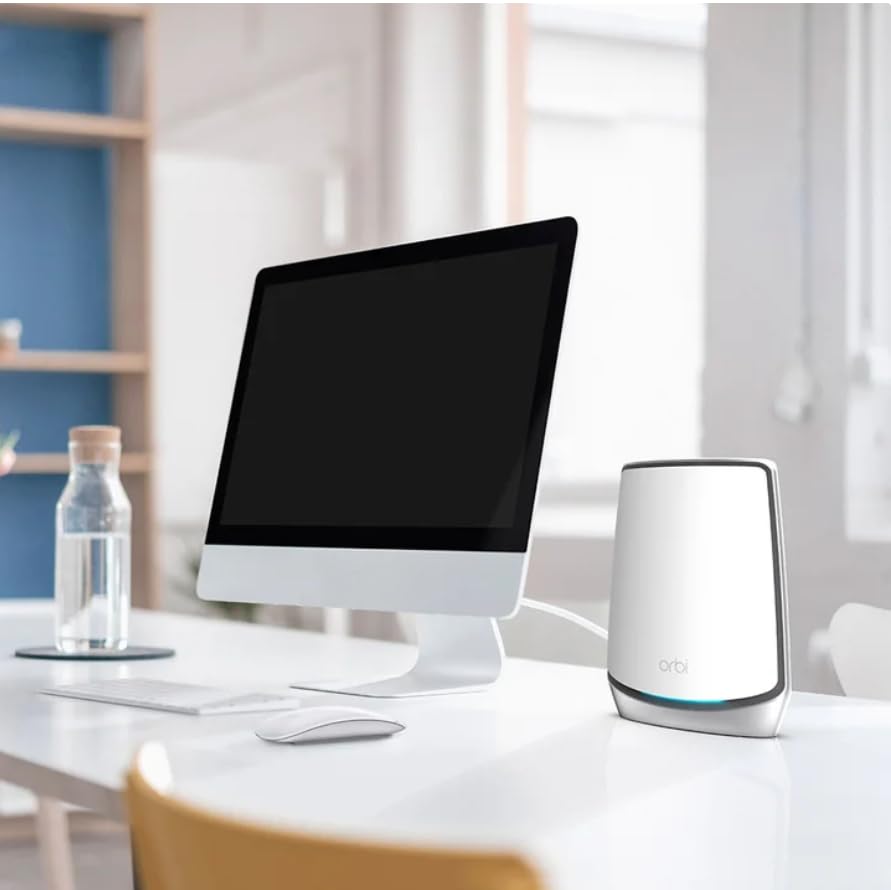 Image of NETGEAR Orbi RBK843S AX6000 Wi-Fi 6 Mesh System, 8,000 sq. ft. Whole-Home WiFi with Speeds up to 6Gbps,Connects up to 100 Devices