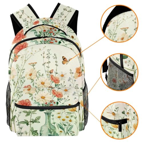 Sac à dos pour adolescentes léger et résistant à l'eau, cartable d'école multicolore