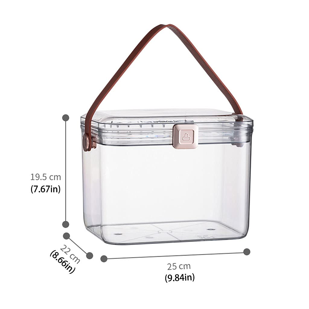 Botiquín de primeros auxilios, Caja de medicina transparente portátil, almacenamiento doméstico, plástico médico emergencia, 9,84 pulgadas, Kits(A)