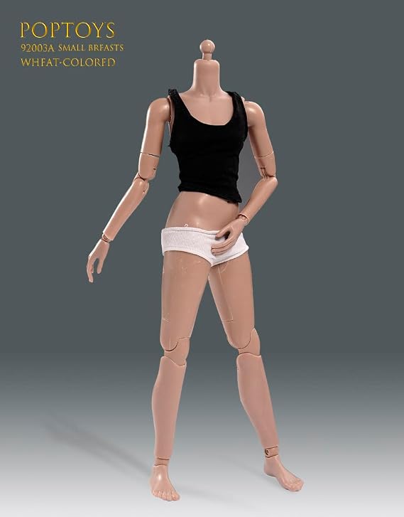 1/6 Scale Female Body, 12inch Suntan Skin Little Bust Flexible Action Figure Body Modified Ver. Doll Collection