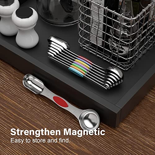 Chefaide MS01 Stainless Steel Magnetic Measuring Spoons Set thumb #4