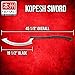 Honshu Khopesh | 19 1/2” 7Cr13 Stainless Steel Blade | Injection Molded Nylon Handle | Egyptian-Style Sword | Premium Leather Cover | 45 18