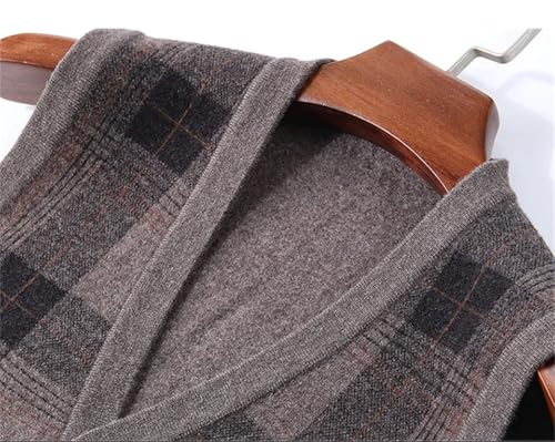 Dcvmvmn Men's Cashmere Vest Large V-Neck Thickened Cardigan Tank Top Business Casual Outfits For Men3