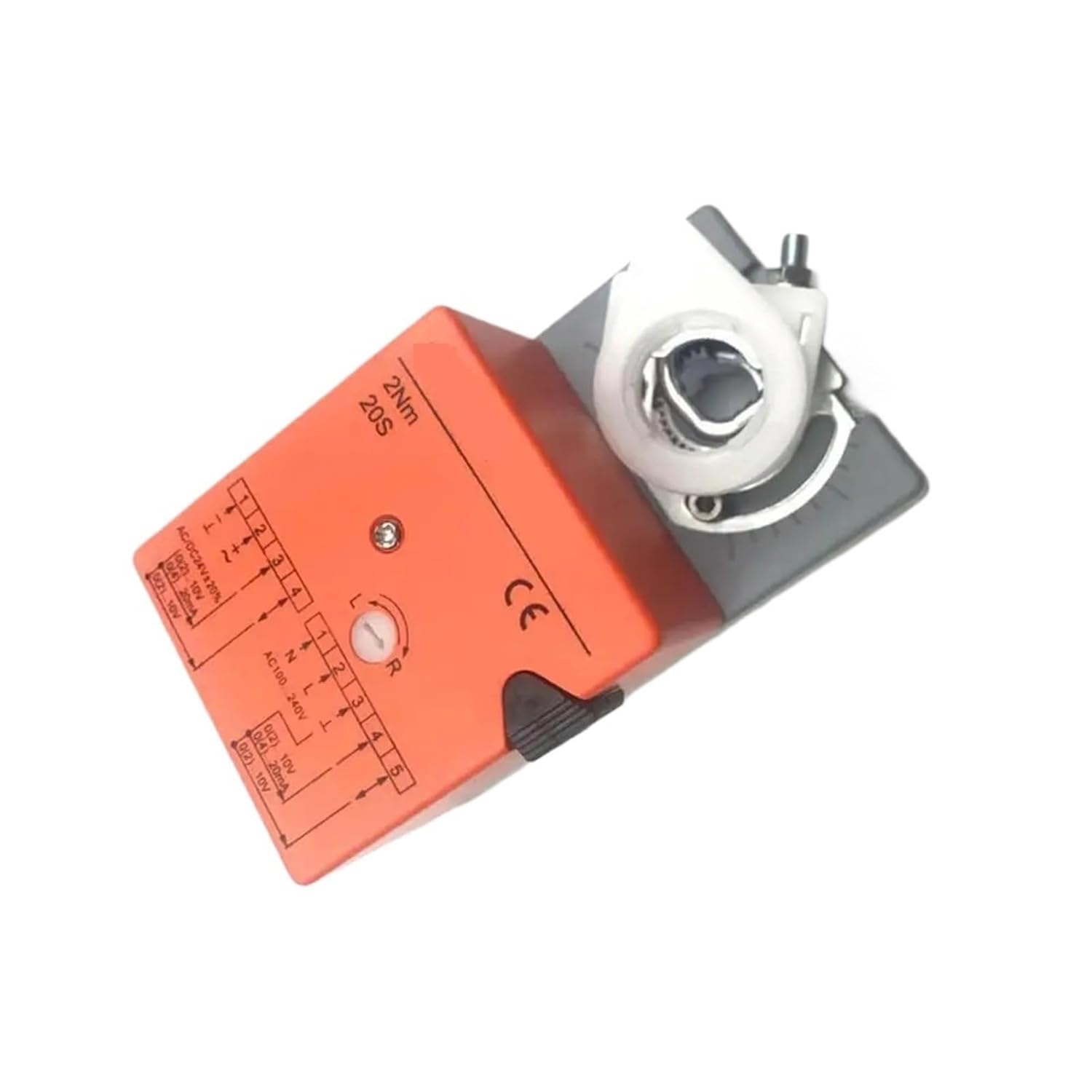 Damper Actuator Switch Module AC100-240V ACDC24V 2Nm Output Analog Signal Electric Ventilation Valve Motor(Damper Actuator,DC 24V)