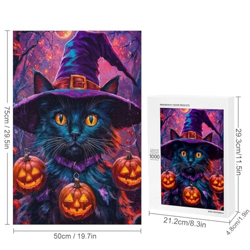 Puzzle pour adolescents 1000 PCS : le cadeau Witch Cat idéal - 2