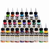 Tinta para tatuaje para todo uso 25 Conjunto de colores primarios Suministros de tatuaje Pigmento para tatuaje permanente Color de pintura corporal 0.5 onza (15 mililitros)